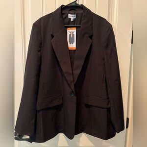 Steve Madden Black Single-Button Blazer